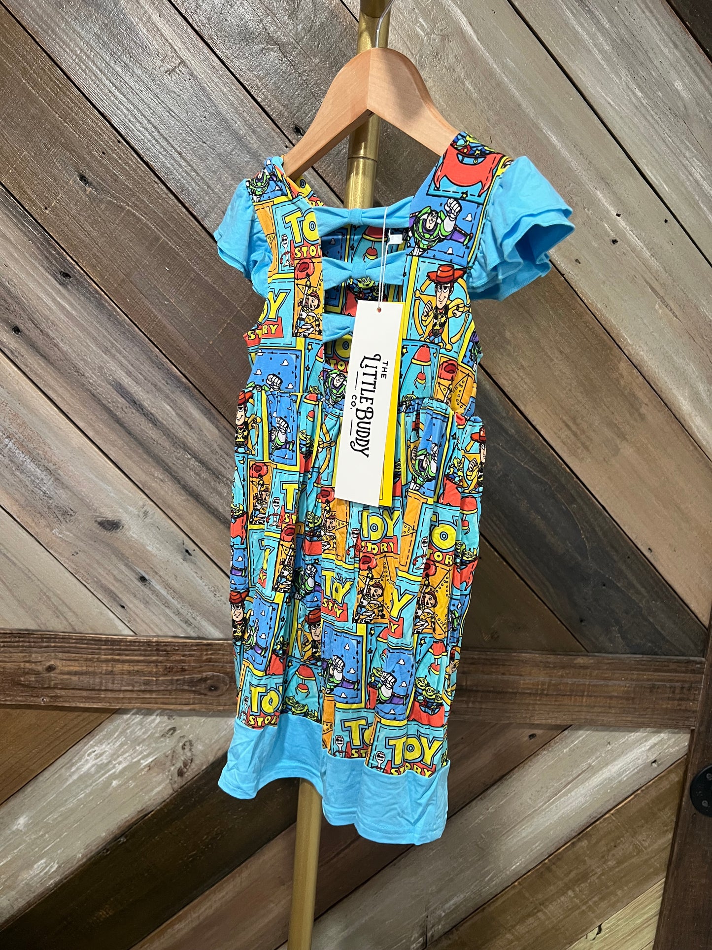 Find Forky Bamboo Bow Back Twirl Dress