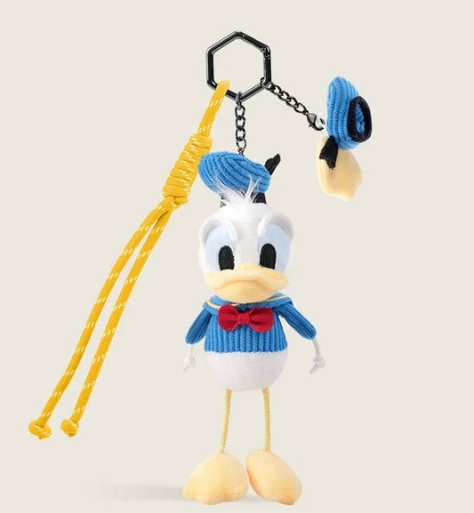 Plush Disney Keychains Mickey, Minnie, Pluto and Donald
