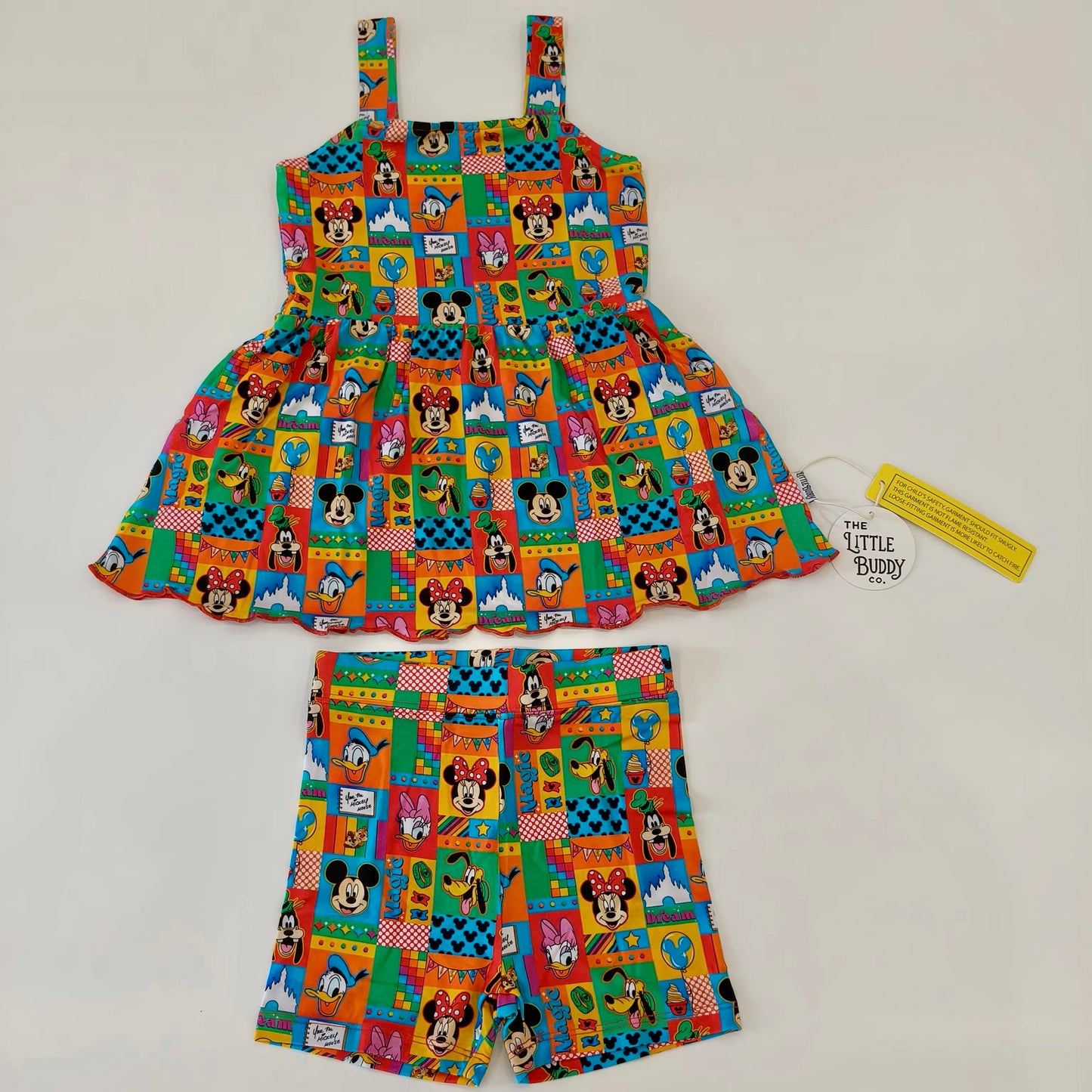 Mickey Squad Bamboo Tank Dress and Shorts