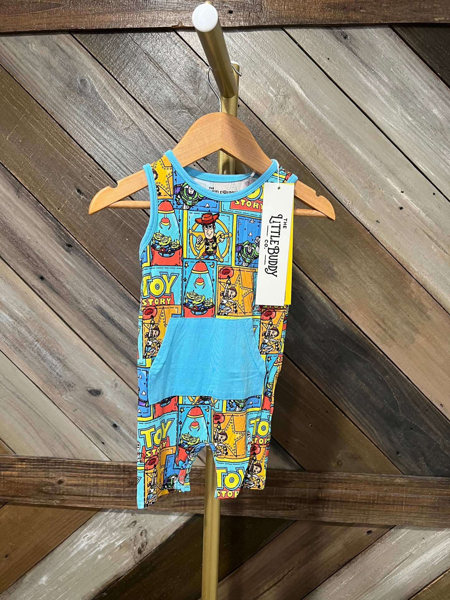 Find Forky Bamboo Pocket Romper with Snaps