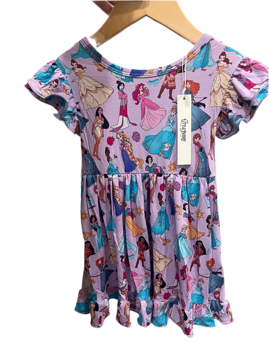 Royal Dreams Princess Bamboo Twirl Dress two piece set with shorts