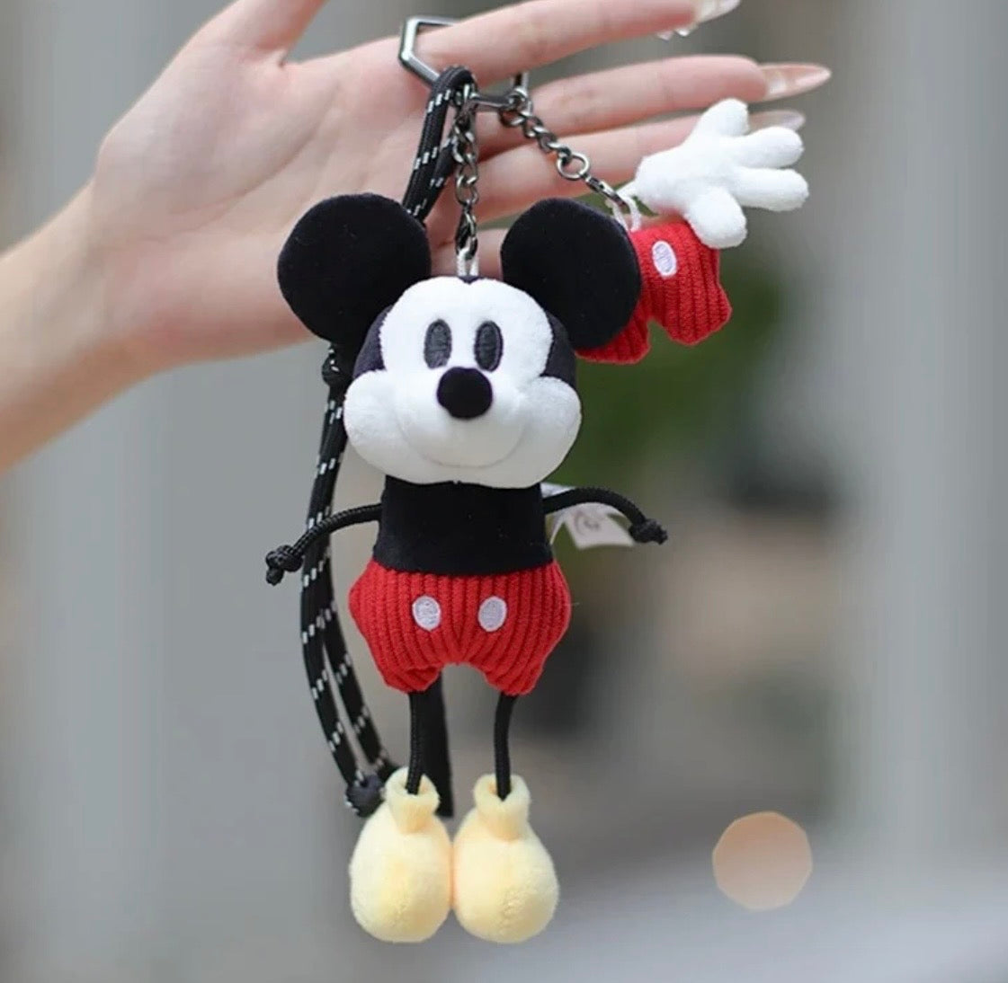 Plush Disney Keychains Mickey, Minnie, Pluto and Donald