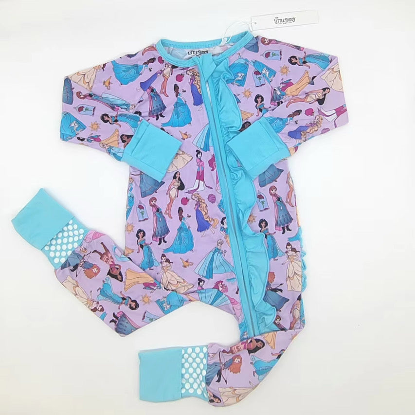 Royal Dreams Princess Bamboo Ruffle Zippy