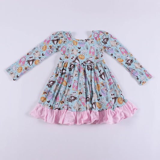 This is Halloween Ruffle Bamboo Twirl Dress