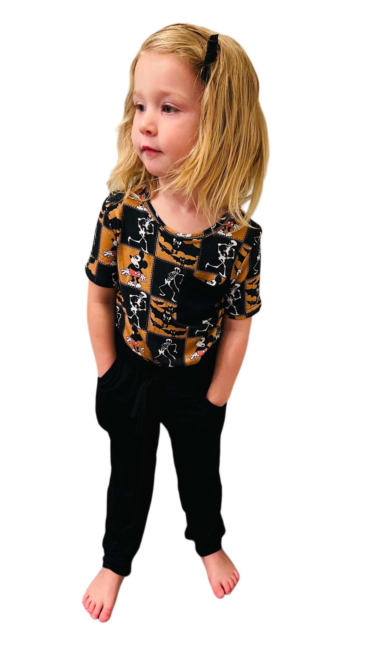 Halloween Spooky Mouse Club Bamboo Pocket T Shirt