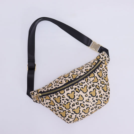 Cheetah Nylon Belt Bag