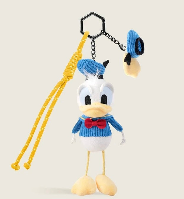 Plush Disney Keychains Mickey, Minnie, Pluto and Donald