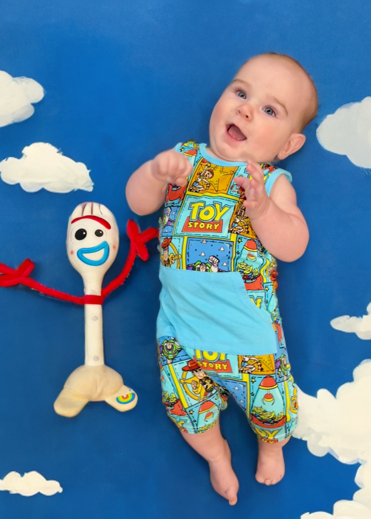 Find Forky Bamboo Pocket Romper with Snaps
