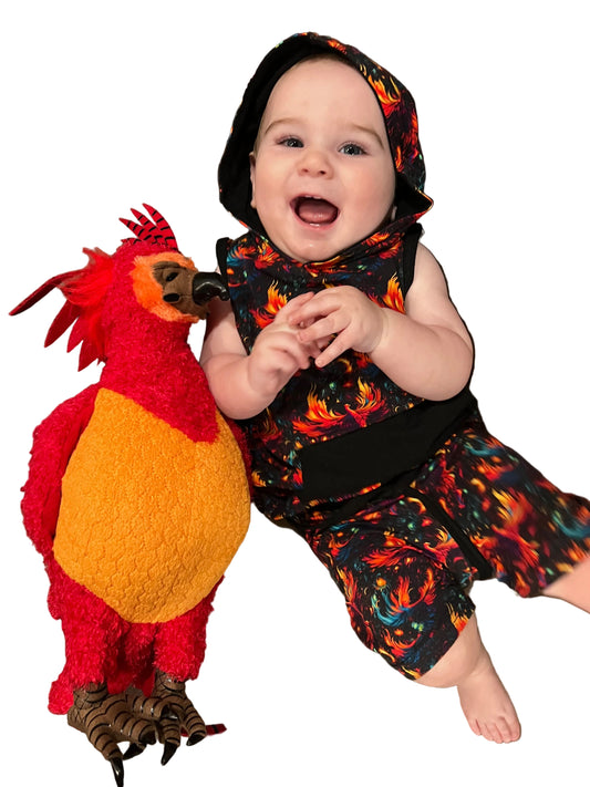 Phoenix hooded bamboo set