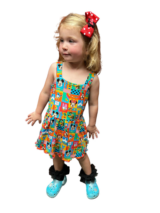 Mickey Squad Bamboo Tank Dress and Shorts