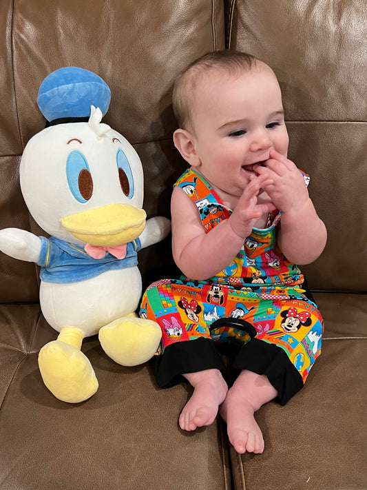 Mickey Squad Bamboo Overalls - short zipper