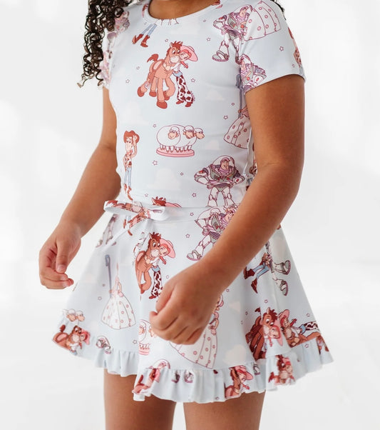 Milk Silk Toy Story Two piece skort set