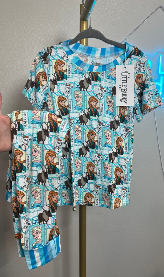 Frozen bamboo pajama pants and shirt