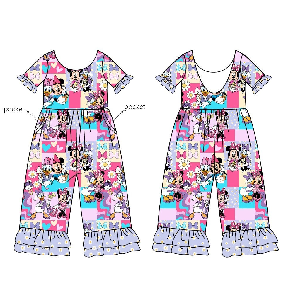 BFFs Daisy and Minnie Bamboo ruffle romper
