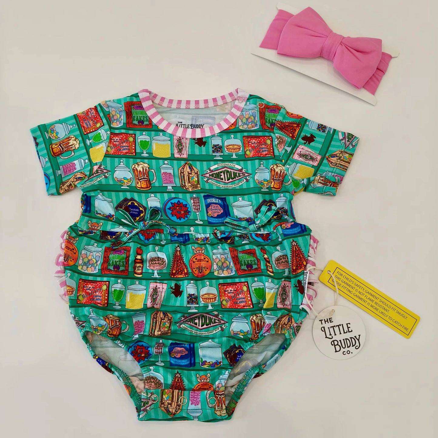 Honeydukes Bamboo Ruffle Butt Bubble with bow