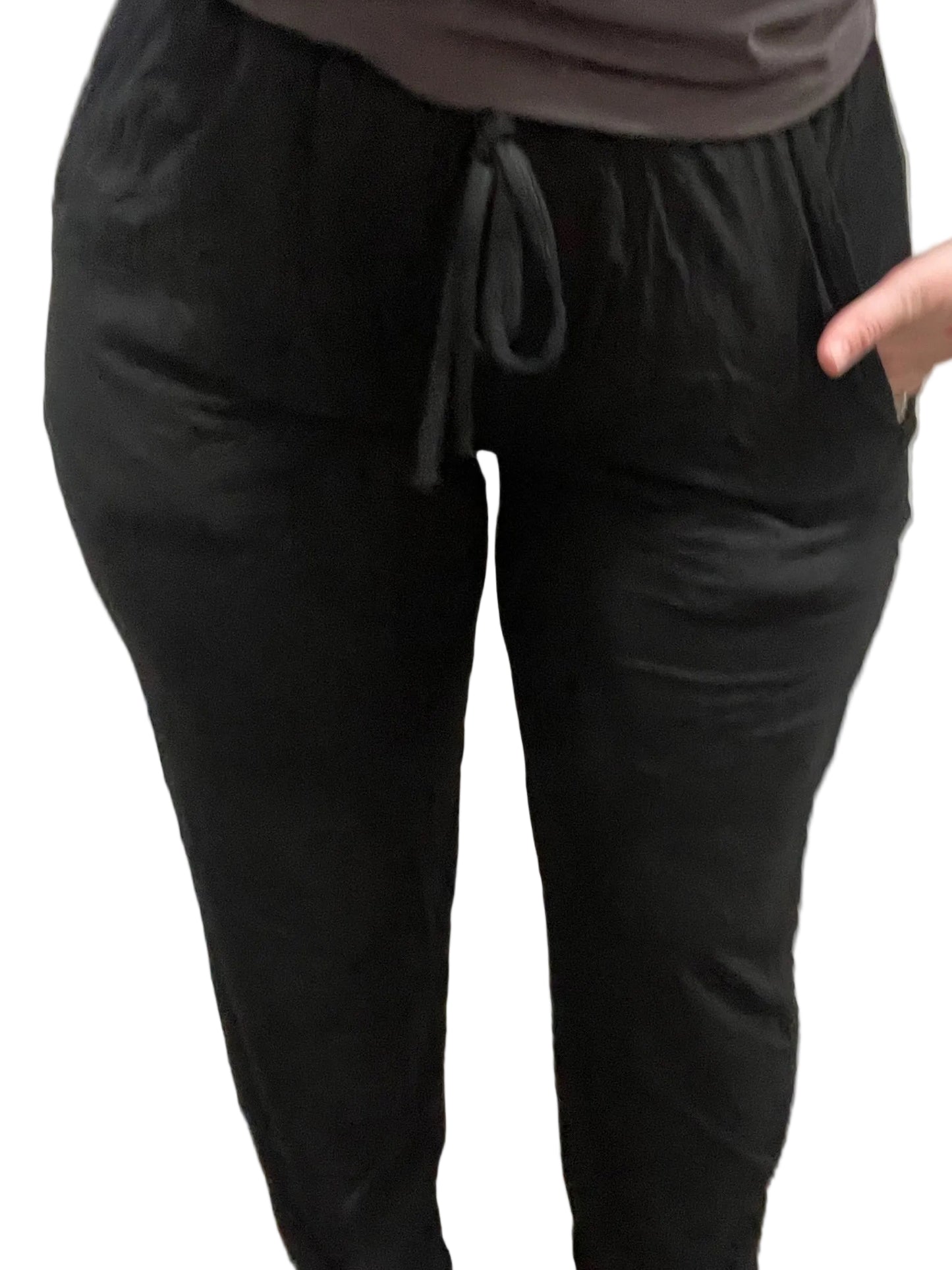 Adult Bamboo Joggers Solid Black