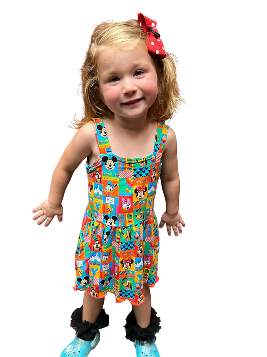 Mickey Squad Bamboo Tank Dress and Shorts