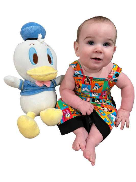 Mickey Squad Bamboo Overalls - short zipper