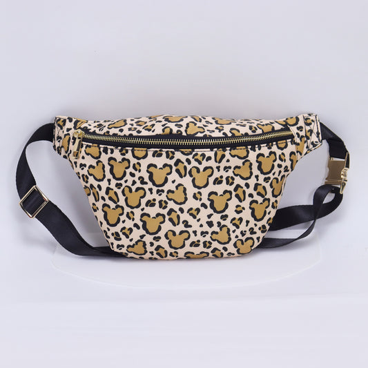 Cheetah Nylon Belt Bag