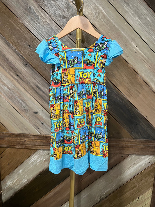 Find Forky Bamboo Bow Back Twirl Dress