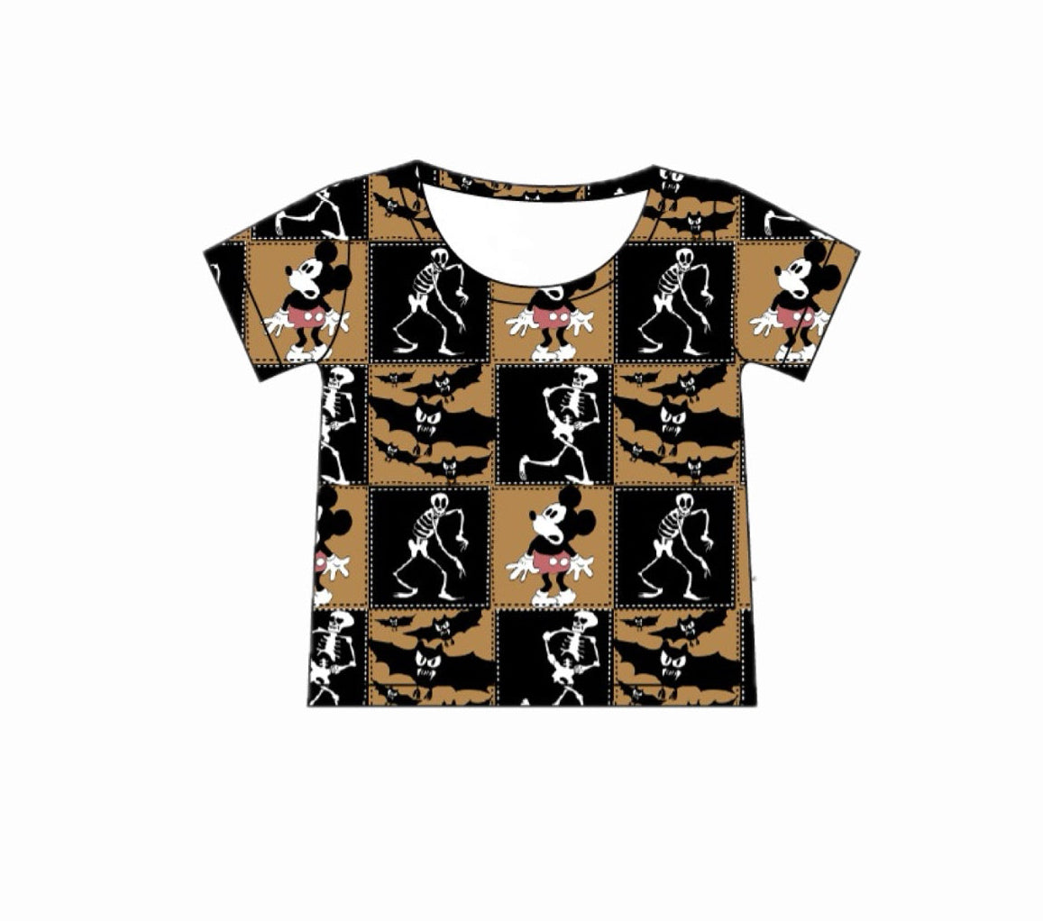 Halloween Spooky Mouse Club Bamboo Adult Shirt