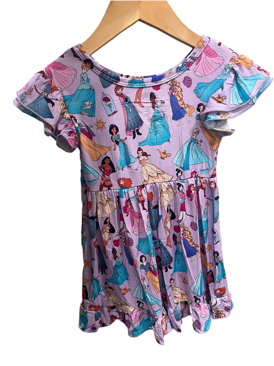 Royal Dreams Princess Bamboo Twirl Dress two piece set with shorts
