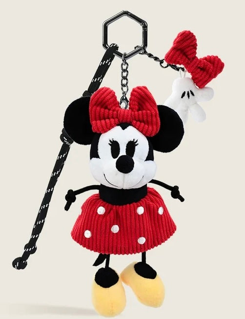 Plush Disney Keychains Mickey, Minnie, Pluto and Donald