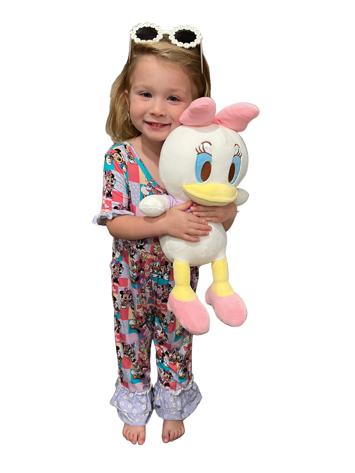 BFFs Daisy and Minnie Bamboo ruffle romper