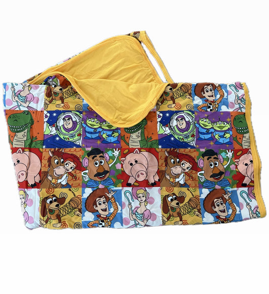 The Toys are back Bamboo Travel Blanket