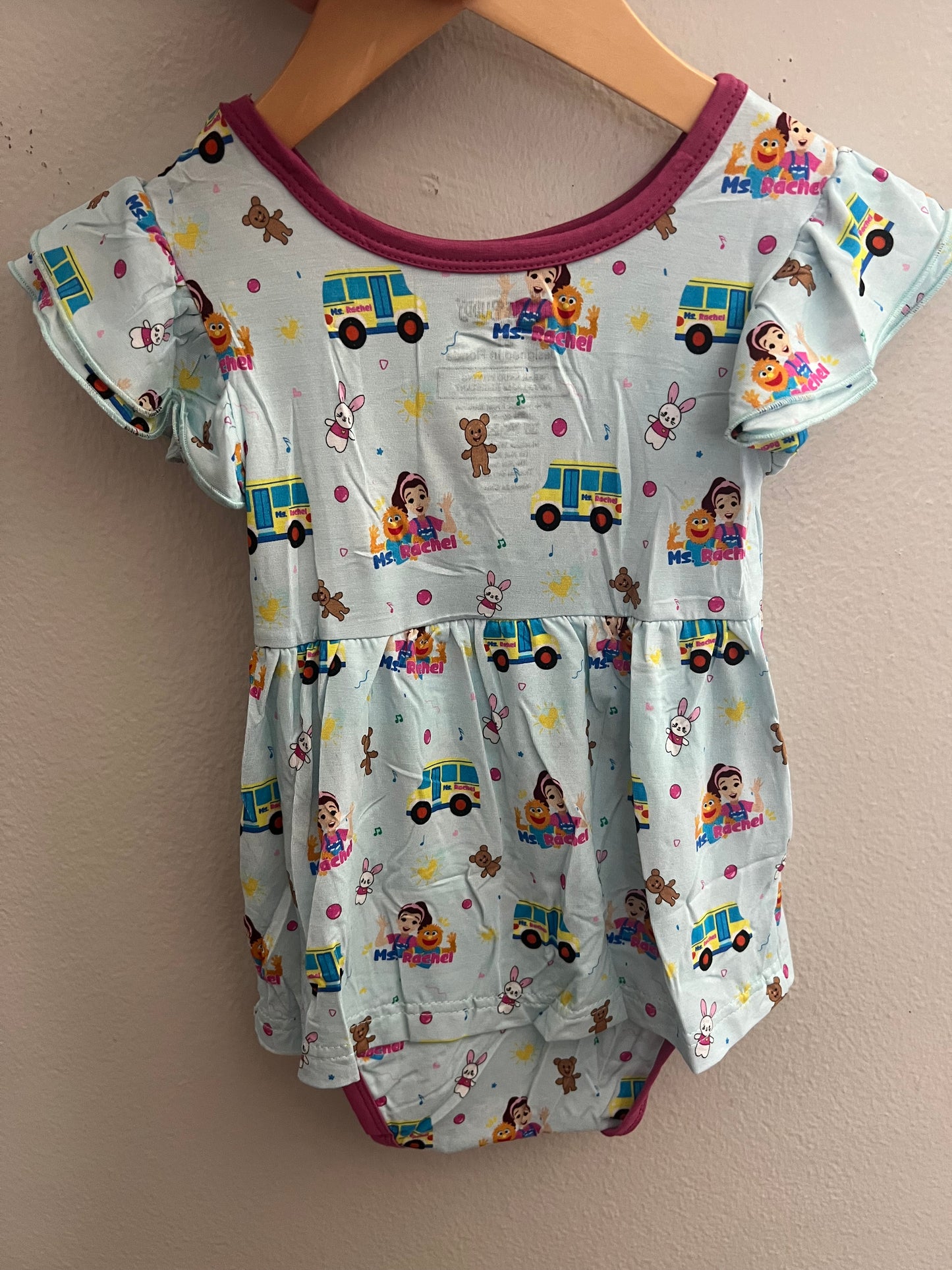 “I’m so happy” bamboo bodysuit twirl dress
