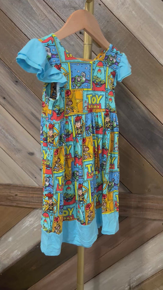 Find Forky Bamboo Bow Back Twirl Dress